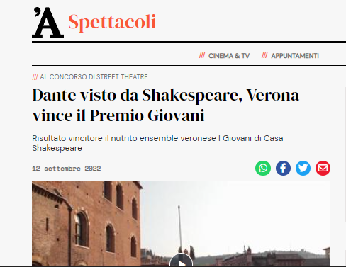 Oscar Street Theatre – Video L’Arena di Verona